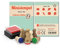 Stemplino Stempelset Blätter - 8 Ministempel aus Holz plus Stempelkissen, Mini Stempel Set Mix