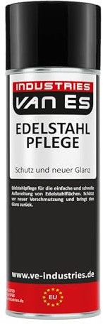 VE-INDUSTRIES Edelstahlreiniger 400 ml Spray Reiniger Edelstahl VA Pflegespray Küche Gastromonie