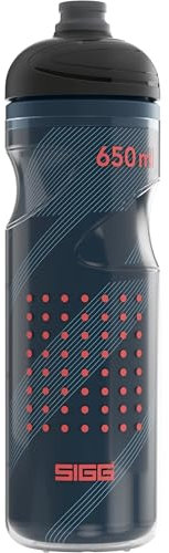 SIGG - Fahrrad Trinkflasche - Pulsar Therm Night - Isoliert - Quetschbar - Spülmaschinenfest - Federleicht - Auslaufsicher - BPA-frei - Outdoor Sport & Fahrrad Zubehör - Dunkelblau - 0,65L
