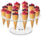 RANJIMA Eistüte Halter, 16 Loch Acrylic Eistütenhalter, Eiscreme Ständer Eiswaffelständer, Sushi Eistüte Cupcake Ständer Kegel Kochen Rack Eiswaffelhalter für Weihnachten Geburtstag Party Dekoration
