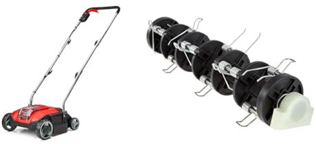 Einhell Akku-Vertikutierer GC-SC 18/28 Li Power X-Change (18 V, Brushless, 28 cm Messerwalze, 3-stufige Arbeitstiefeneinstellung, inkl. Ersatzlüfterwalze)