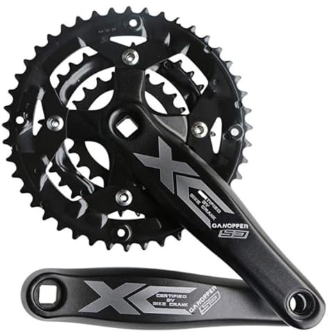 LSRRYD Pédalier VTT 170mm 22-32-44T Triple Plateau Jeu De Bras De Manivelle Trous Carrés Pédaliers for Vélo De Montagne Vélo De Route 8/9/10/11s