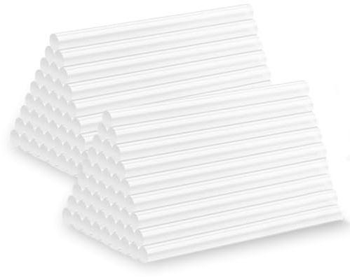 Tilswall 100 penne adesive a caldo, colla a caldo 7 x 100 mm, ricarica colla a caldo, Fai da te, Arte, Artigianato, riparazioni e lavori creativi