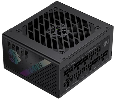 GAMEMAX GS 750G SFX Netzteil PC 750W, Vollmodular, 80 Plus Gold, Hochwertige Japanische Kondensatoren, FDB Lüfter, APFC+LLC+DC-DC, 9 Schutzfunktionen, 5 Jahre Garantie, Schwarz
