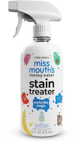 Miss Mouth's Messy Eater Stain Treater Spray - 16oz Stain Remover - Newborn & Baby Essentials - No Dry Cleaning Food, Grease, Coffee Off Laundry, Underwear, Fabric