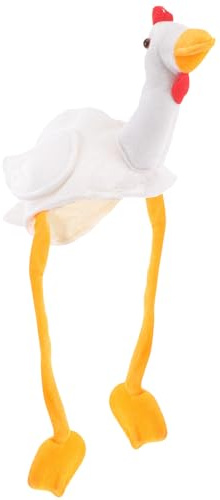 Abaodam Disfraz De Pollo Niños Gorros De Pollo Para Adultos Sombrero De Peluche De Pollo Accesorio De Foto De Sombrero De Pollito Gorro De Pollito Regalos Divertidos Animal Tela