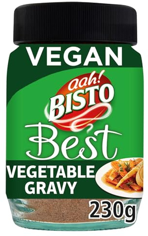 Bisto Best Vegetable Gravy Granules, Vegan Friendly, 230 g Jar (Pack of 1)