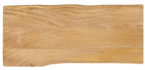 vidaXL Mango Wood Live Edge Table Top - Dining Table Surface 90x40cm, Solid Wood Top for Living Room/Restaurant Use