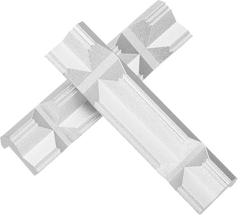 sourcing map Ganasce in alluminio da 12,7 cm con cuscinetti magnetici in gomma morbida tipo V coprono morse multiuso durevoli kit di protezione per tenere tubi in plastica e legno idraulico argento