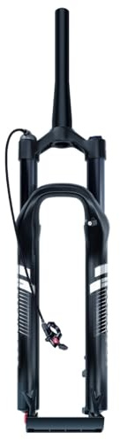 HWEVDHJ Horquilla MTB 26/27.5/29 Pulgadas Horquillas Suspensión Neumática 1-1/8 Recta/cónica Horquilla para Bicicleta Freno De Disco 120mm Recorrido QR 100mm(Black Tapered,27.5)