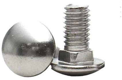 2/5/10/20 piezas M3 M4 M5 M6 M8 M10 M12 304 Perno de carro acero inoxidable cabeza grande tornillos cuello cuadrado semicircular Longitud: 30mm-40mm(40mm,M12 (2PCS))