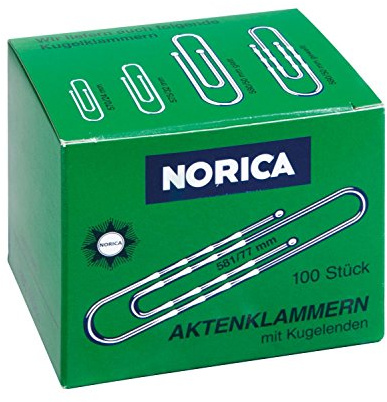 Alco-Albert 2262 Briefklammern mit Kugelenden, geschwellt, 77 mm, 100 Stück (5, 77mm | 100er Box)