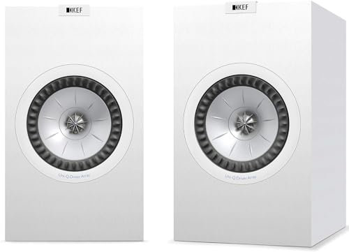 KEF Q350 Bookshelf Speakers, Passive, Satin White (Pair)
