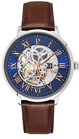 Pierre Lannier Homme Analogique Automatique Montre avec Bracelet en Cuir 322B164