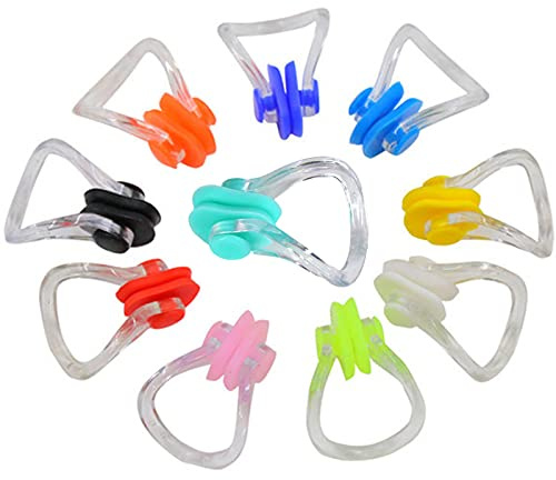 GFJFG Protezione del Naso per Il Nuoto Clip per Naso da Nuoto per Bambini Nuoto Colorato Silicone Soft Clip Piscina Naso Protezione del Naso per Il Nuoto per Unisex Allenamento Nuoto Principianti