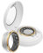 Smart Ring Herzfrequenz Fitness Tracker Ring Android IOS Smartringe Herren Damen Schlaftracker Schlaf Tracker Smartring Fitnessring Schrittzähler Fitnesstracker Gesundheitsring Pulsmesser Gold Silber
