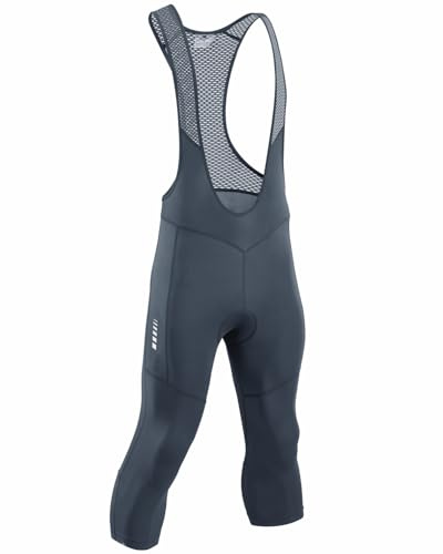 Przewalski Salopette Ciclismo Uomo 3/4 con Fondello 4D Pantaloni Bici