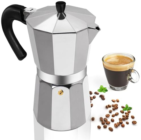 Mogrecha Aluminum 14 Cup 700ml 24oz Moka Pot Express Coffee Maker Stovetop