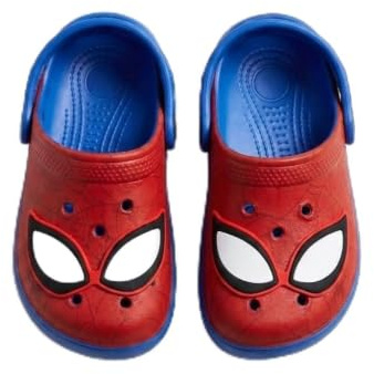Chanclas Pala EVA Marvel para Niño y Niña - Zuecos Spiderman Infantiles para Playa, Piscina, Ligeras y Antideslizantes, Sandalias Suaves, Resistentes, Verano