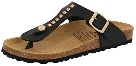 Lico BIOLINE GOLDSTAR Damen Pantoletten, Schwarz, 42 EU