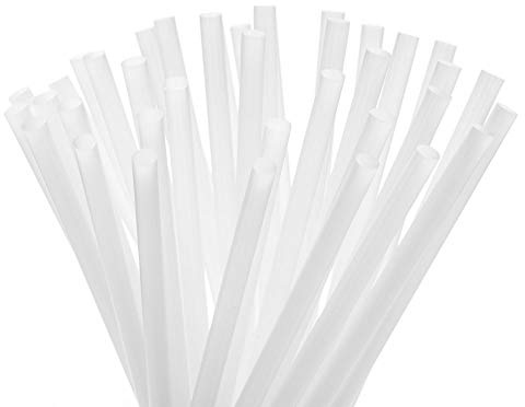Compostable Drinking Straws - Bulk Pack of 300 - Plastic Alternative Corn-Starch Based Straw for Beverages, Smoothies and Drinks