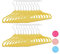 Relaxdays Set 20 grucce, plastica, morbide stampelle per Bambini, Velluto HxLxP, 5 cm, Giallo, 18 x 28 x 0, 5 cm, unità