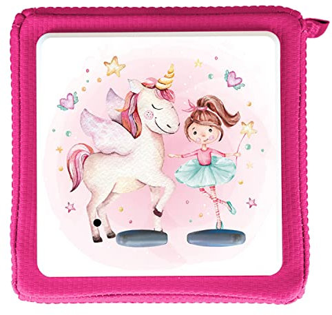MeinBaby123® Schutzfolie kompatibel mit Toniebox | Schutzcover selbstklebend | Premium Qualität | Aufkleber passgenau I Folie Sticker I Toniebox Zubehör (Einhorn & Ballerina)
