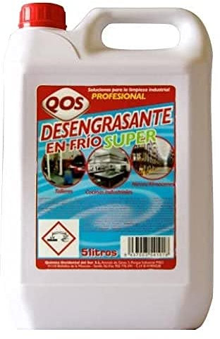 QOS. Desengrasante concentrado SUPER para uso en frío. Garrafa 5 L