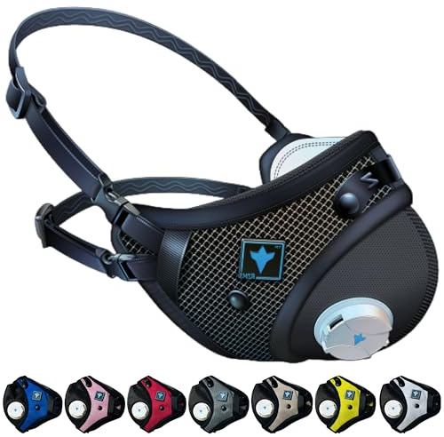 RZ Mask RZM3 - Reusable Dust Mask - Patented 3-Strap Design - 99% Filtration Active Carbon Filters - Woodworking, Landscaping, DIY, Dust, Pollen - XXL (230 lbs. or More)