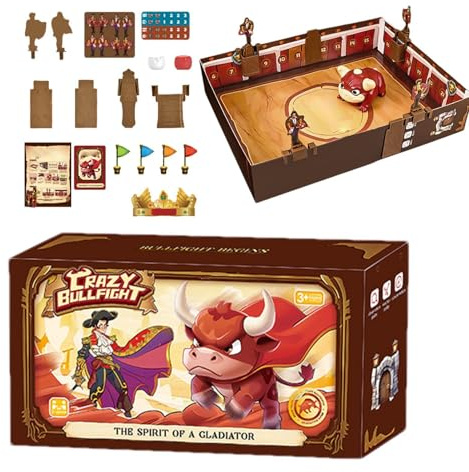 FmtwPhn Juegos Divertidos para niños,Juegos de Mesa para niños | Juegos Familiares de Torero - Divertidos Juegos de Dados, Juguetes educativos de Aprendizaje, Juguetes de Pensamiento para niños para