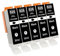 Jhaan PGI525 Schwarz Druckerpatronen Kompatibel für Canon 525XL Kompatible mit PIXMA MG5100 MG5120 MG5150 MG5200 MG5220 MG5250 MG5300 MG5350 MG6100 MG6120 MG6150 MG6200 MG6220(5er-Pack)