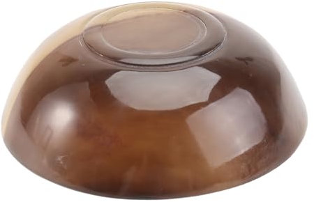 FRCOLOR Natural Smooth Horn Shaving Bowl Shaving Soap Cup for Men Beard Grooming Kit