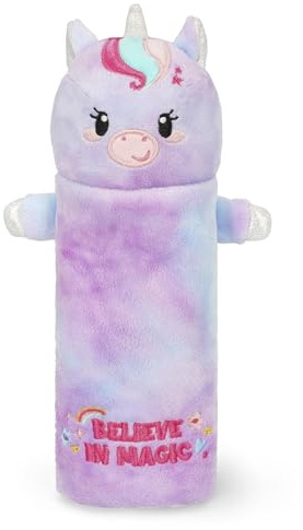 LEGAMI - Super weiches Federmäppchen, Unicorn-Motiv, weiches Federmäppchen, Karton mit Malvorlage inklusive, 100% Polyester, Super Soft Pencil Case.