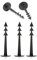 GardenPlast® GardenPeg 125 mm Anclajes de tierra para jardín, fieltro antimalezas, lona multiusos extra fuerte (100)