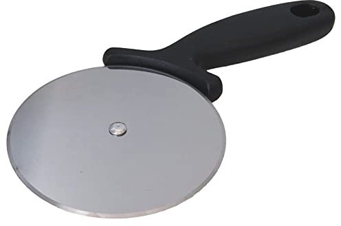 FAST WORLD SHOPPING ® Rotella Taglia Pizza A Fettine In Acciaio Inox Rotellina Taglia Focaccia Pizza Coltello Rotante Lama Circolare Ruota Tagliapizze Pizzeria Con Maniglia Di Sicurezza Per Le Dita