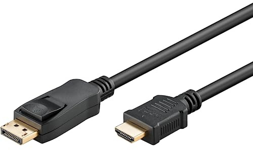 Goobay 64839 - DisplayPort 1.2 to HDMI 2.0 / DP to HDMI Connection Cable / 4K @ 60Hz High Speed Cable / 1M