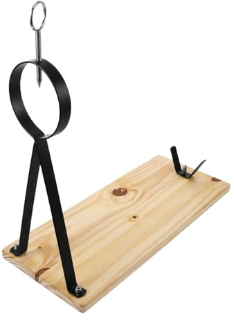 CONGARTENO Wooden Metal Ham Rack Holder for Home Slicing Display Stand