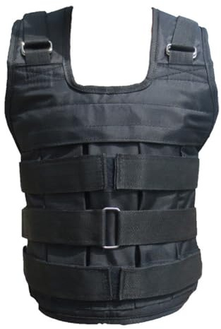 Giubbotto Zavorrato 30kg, Gilet Fitness con Ferro Rimovibili, Regolabile con Cinta in Nylon per Allenamento Cardio e Perdita di Peso