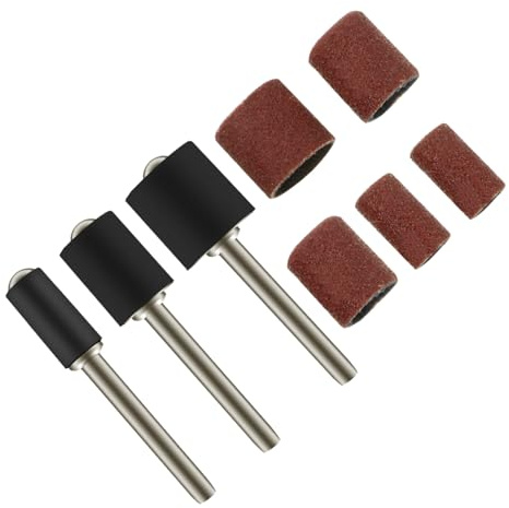 TOYZFRIENDY 102 pièces Kit de Manchons de Ponçage pour Ongles avec Mandrins Tambour Bandes Abrasives Durables pour Manucure et Pédicure Grain Varié Professionnel pour Soins des Ongles