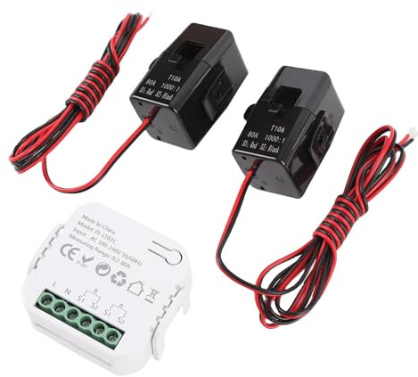 Sxhlseller Compteur D'énergie Bidirectionnel Intelligent avec WiFi pour la des Panneaux Solaires, Analyse de Puissance en Temps Réel pour les Propriétaires de Maisons Intelligentes