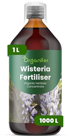 Flytande gödsel för blåregn 1L – Organiskt näringstillskott för frodig tillväxt, starka blad och rik blomning – Organifer