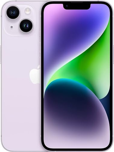 Apple iPhone 14, 256GB, Purple - Unlocked (Renewed)