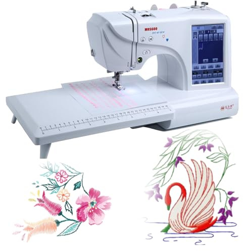 DPLXQPP Machine à Coudre Automatique Machine à Broder électrique 114 Motifs Intégrés avec Zone Broderie 4 X 9,2 Et écran Tactile LCD,écran Tactile LCD 7