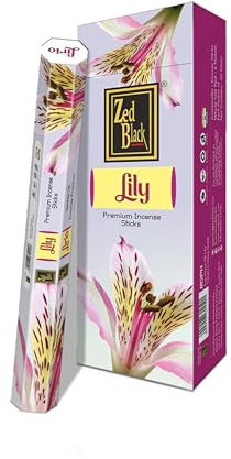 ZED BLACK Z025 Lily Incense Sticks, 20 Sticks x 6 Packs