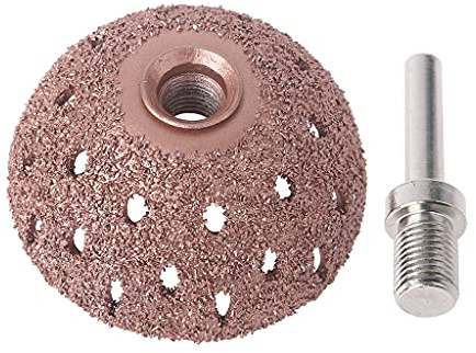 Tête de meulage pneumatique hémisphérique de rechange en acier 42/55 mm, outils de réparation de pneus, roue abrasive pour meuleuse d'établi