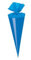 25 Deko Schultüten / Länge: 12cm / Farbe: blau