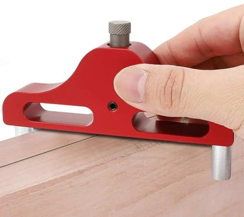 Nimomo Center Finder Scriber, 95mm Mittenfinder markierwerkzeuge Offset/Center Line Scriber Marking Tool, Zentrums Anreißer Anreißlineal Mit Bleistifthalter für 10mm Holzstifte Für Holzbearbeitung