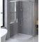 BADLAND Komplettes Set - Duschkabine HELA + Duschwanne VIDAR 90x90 193 cm - Viertelkreis Duschabtrennung Transparent Nano Glas 6 mm, Duschtasse Weiß Steinoptik SMC mit Ablaufgarnitur Ø 90 mm