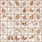 JSRQT 36 Stück Botanische Blätter Schablonen,Blumenblatt Zeichnung Malschablonen Schablonen zum,Tropische Blätter Schablonen Vorlagen,Malerei Schablonen Vorlage für Holz 4 x 4”