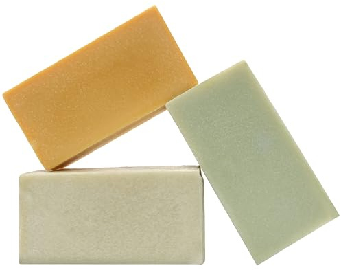 MAYJAM Soap Bar, Natural Antibacterial Soap, Facial Cleanser and Moisturizer Exfoliating Soap for Women Men, 3-in-1 - Clary Sage, Tea Tree, Lemongrass